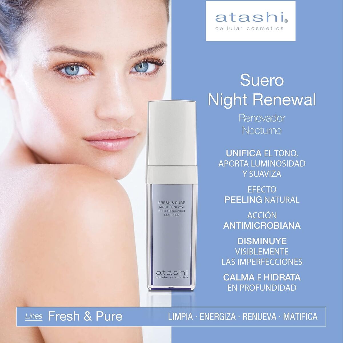 Nočné sérum Atashi Fresh Pure 30 ml